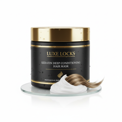 Hair repair mask keratin black jar