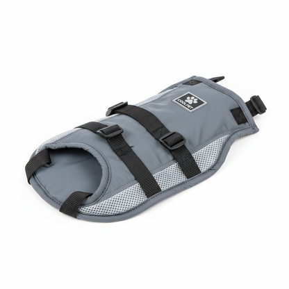 Dog cooling vest in grey