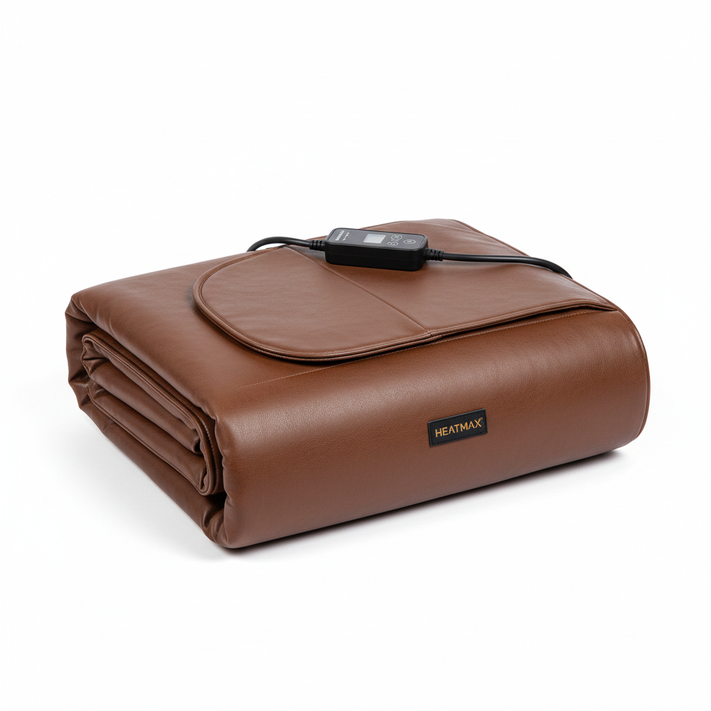 Infrared sauna blanket in brown